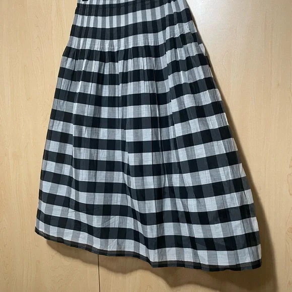 New York & Company Black and White Plaid A-Line Skirt - Picture 3 of 4